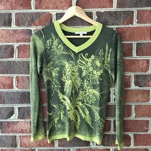 CABI V Neck Sweater Size Small